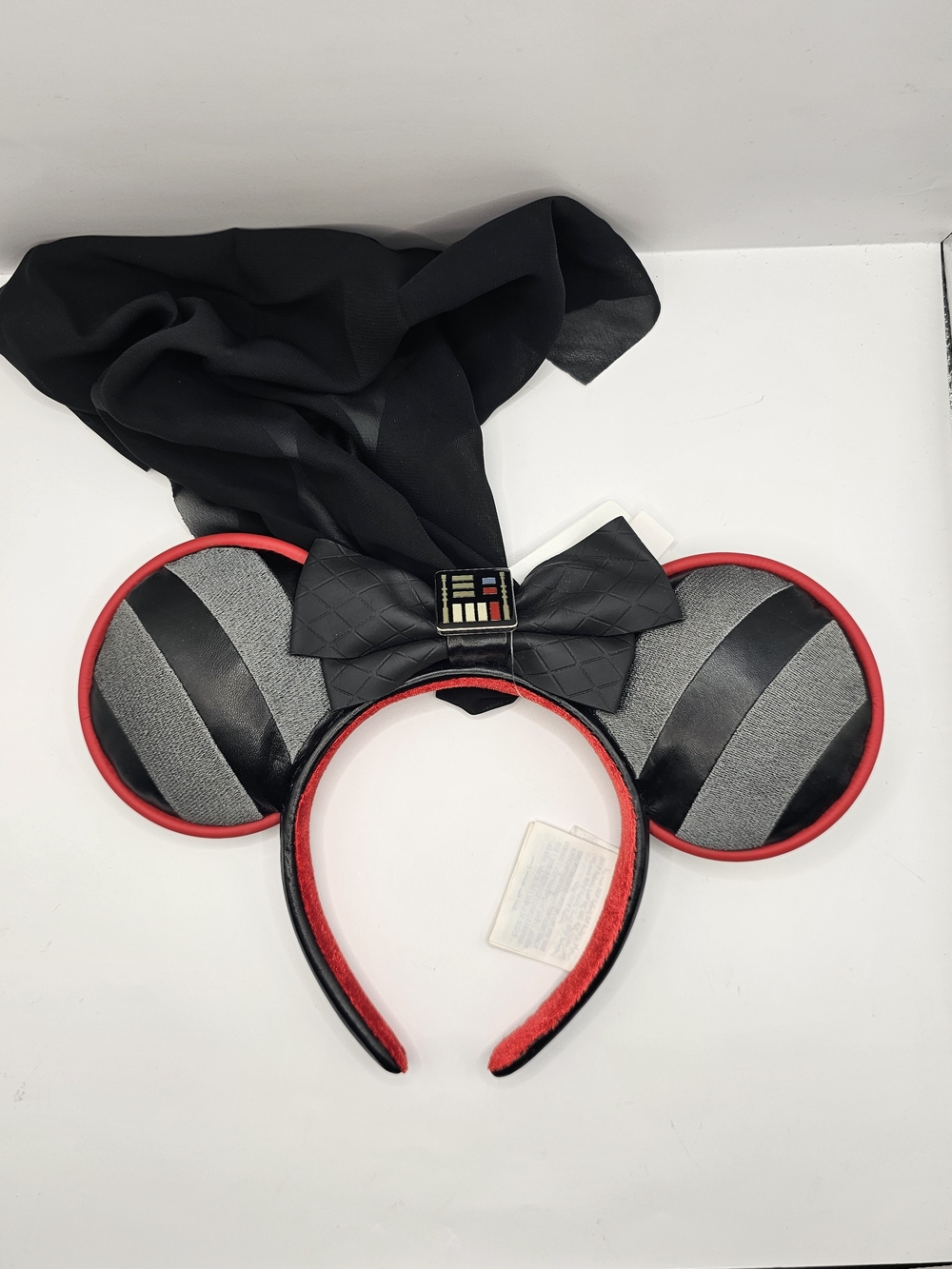 Disney Parks Star Wars Darth Vader Minnie Ears Headband Cape NWT